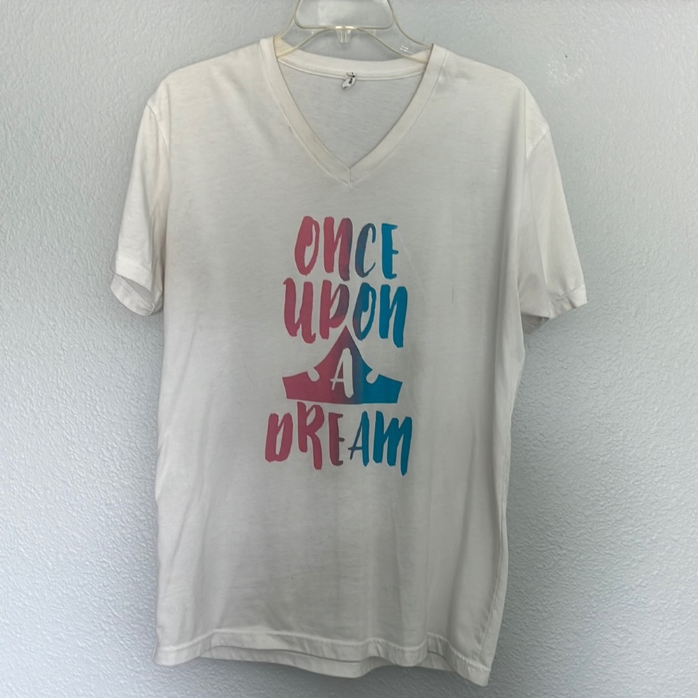 Disney Princess Aurora/Sleeping Beauty Once Upon A Dream V-Neck Shirt Size M